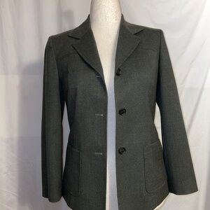 EUC Talbot Petites Stretch Tailored Wool Blend Blazer Size 4